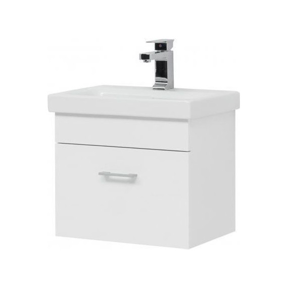 Тумба подвесная с раковиной Aquanet Нота 50 (Moduo Slim) 246955, белый - фото 8