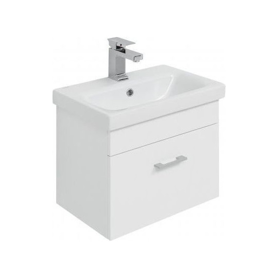 Тумба подвесная с раковиной Aquanet Нота 50 (Moduo Slim) 246955, белый - фото 10