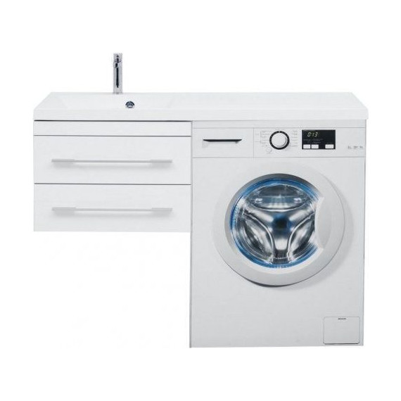 Тумба подвесная с раковиной-столешницей Aquanet Верона 120 см 176667 L, белый - фото 11