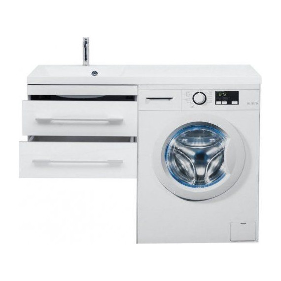 Тумба подвесная с раковиной-столешницей Aquanet Верона 120 см 176667 L, белый - фото 12