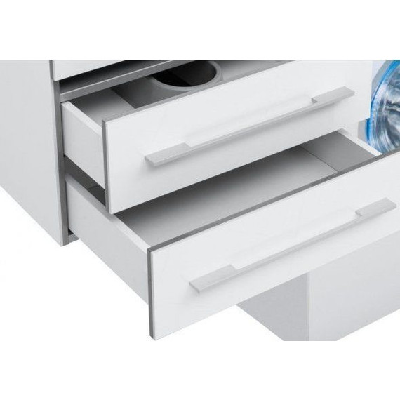 Тумба подвесная с раковиной-столешницей Aquanet Верона 120 см 176667 L, белый - фото 15