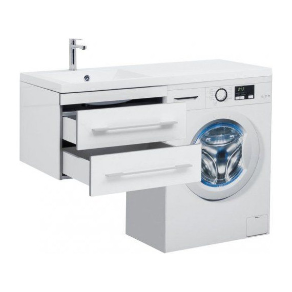 Тумба подвесная с раковиной-столешницей Aquanet Верона 120 см 176667 L, белый - фото 3