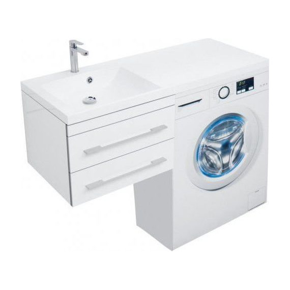 Тумба подвесная с раковиной-столешницей Aquanet Верона 120 см 176667 L, белый - фото 6