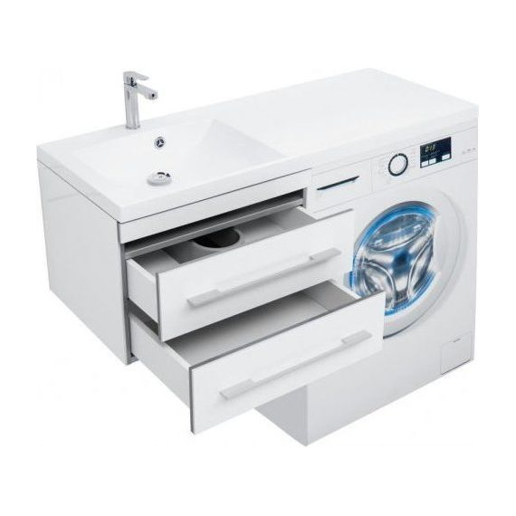 Тумба подвесная с раковиной-столешницей Aquanet Верона 120 см 176667 L, белый - фото 7