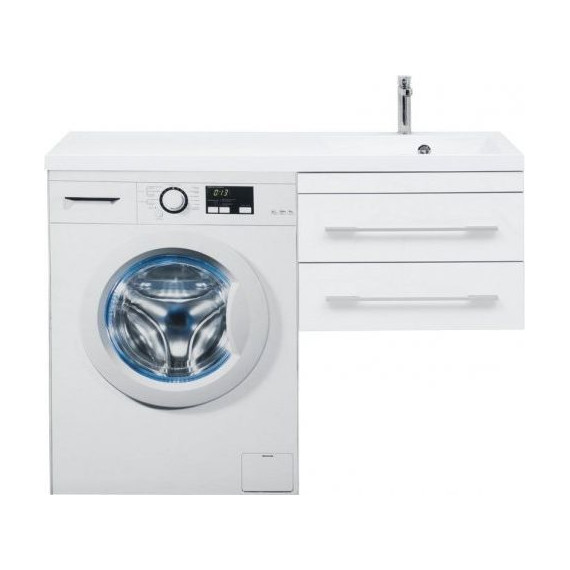 Тумба подвесная с раковиной-столешницей Aquanet Верона 120 см 239568 R, белый - фото 12