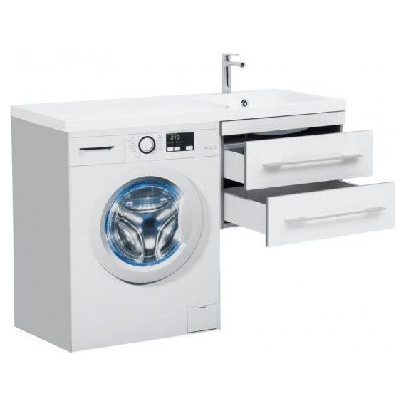 Тумба подвесная с раковиной-столешницей Aquanet Верона 120 см 239568 R, белый - фото 3