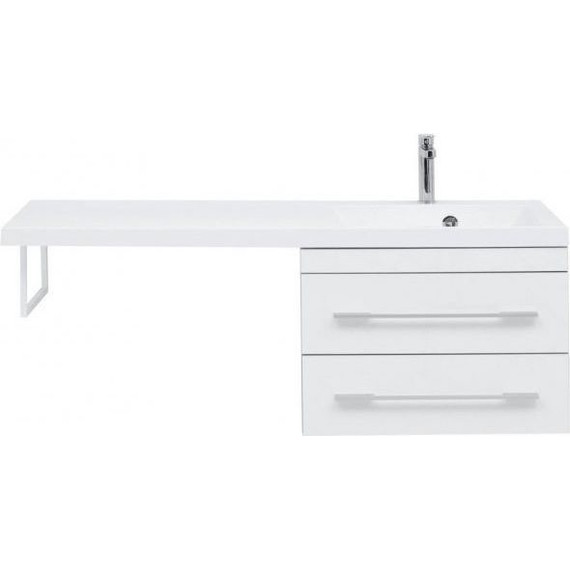 Тумба подвесная с раковиной-столешницей Aquanet Верона 120 см 239568 R, белый - фото 4