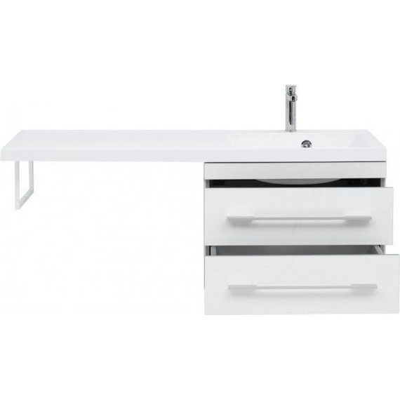 Тумба подвесная с раковиной-столешницей Aquanet Верона 120 см 239568 R, белый - фото 5