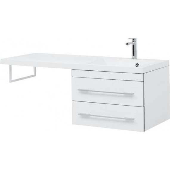 Тумба подвесная с раковиной-столешницей Aquanet Верона 120 см 239568 R, белый - фото 6