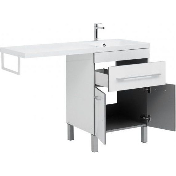 Тумба напольная с раковиной-столешницей Aquanet Верона 120 см 182507 R, белый - фото, картинка 6 Тумба напольная с раковиной-столешницей Aquanet Верона 120 см 182507 R, белый - фото 6