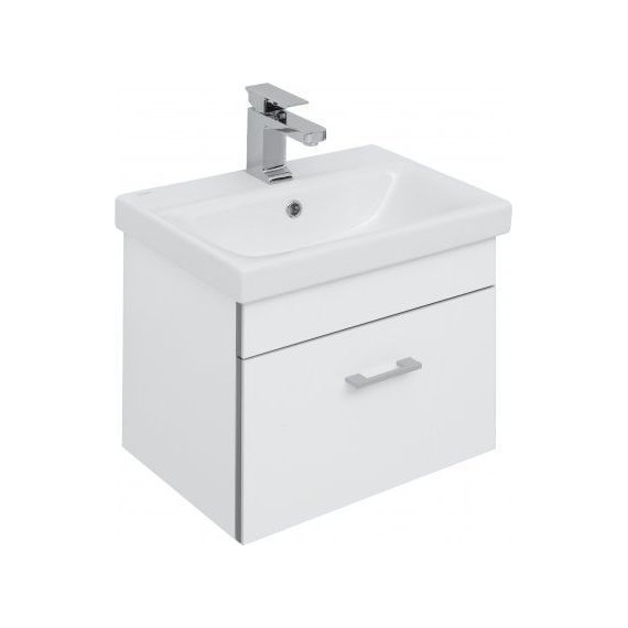 Тумба подвесная с раковиной Aquanet Верона 50 см (Moduo Slim) 246951, белый - фото 7