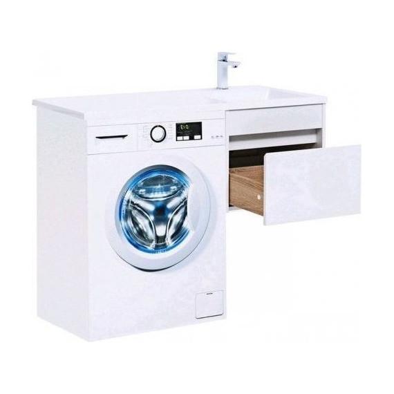 Тумба подвесная с раковиной-столешницей Aquanet Токио 110 см 236915 R, белый - фото, картинка 12 Тумба подвесная с раковиной-столешницей Aquanet Токио 110 см 236915 R, белый - фото 12