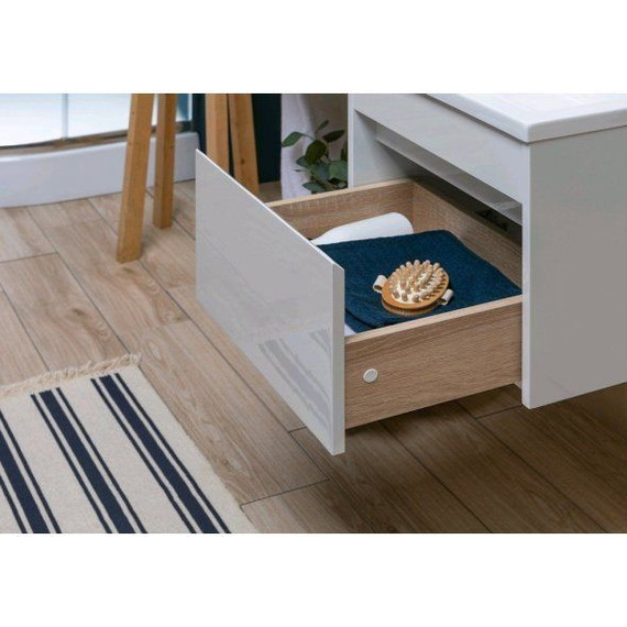 Тумба подвесная с раковиной-столешницей Aquanet Токио 110 см 236915 R, белый - фото, картинка 16 Тумба подвесная с раковиной-столешницей Aquanet Токио 110 см 236915 R, белый - фото 16