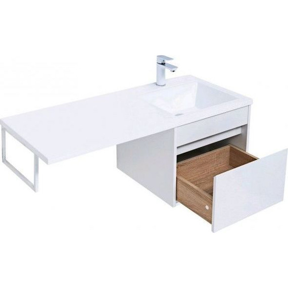 Тумба подвесная с раковиной-столешницей Aquanet Токио 110 см 236915 R, белый - фото, картинка 5 Тумба подвесная с раковиной-столешницей Aquanet Токио 110 см 236915 R, белый - фото 5