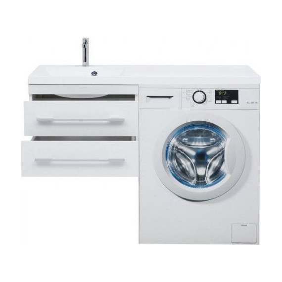 Тумба подвесная с раковиной-столешницей Aquanet Нота 120 см 171483 L, белый - фото 11