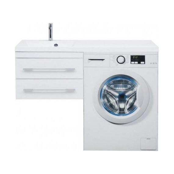 Тумба подвесная с раковиной-столешницей Aquanet Нота 120 см 171483 L, белый - фото 10