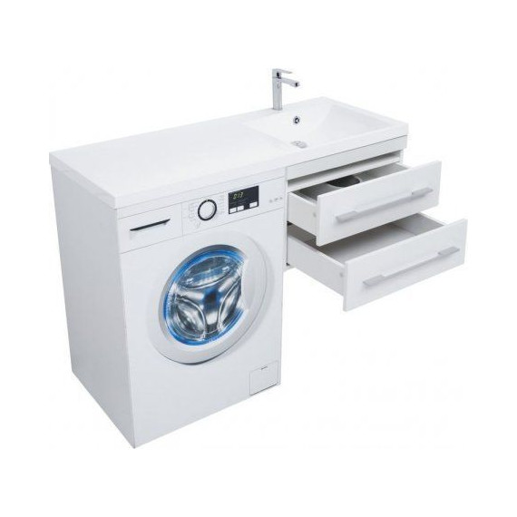 Тумба подвесная с раковиной-столешницей Aquanet Нота 120 см 171483 R, белый - фото 7