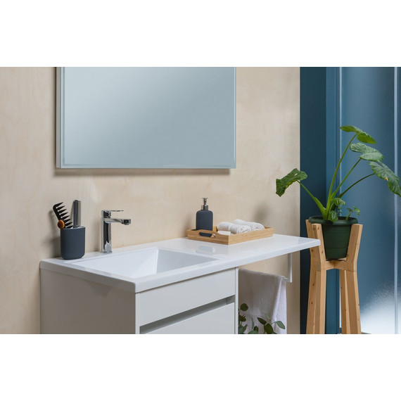 Тумба напольная с раковиной-столешницей Aquanet Токио 110 см 239289 L, белый - фото 15