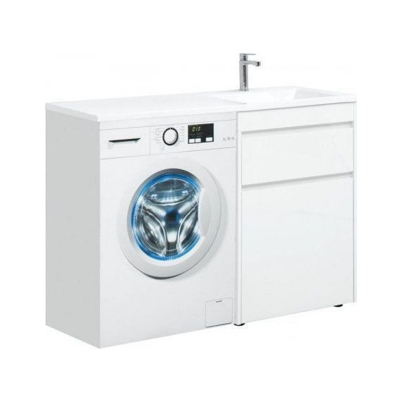 Тумба напольная с раковиной-столешницей Aquanet Токио 120 см 168174 R, белый - фото 2