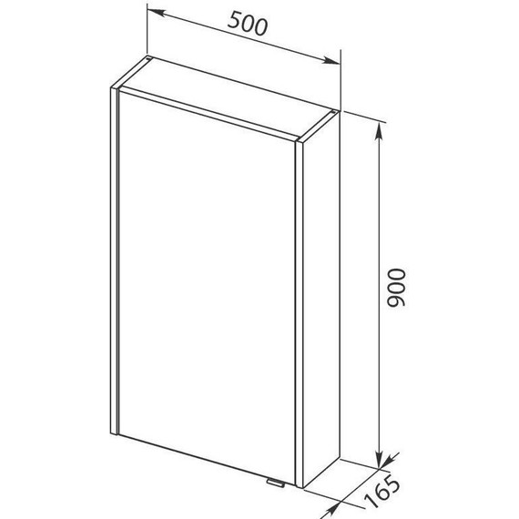 Зеркало-шкаф Aquanet Августа 50 см 210007, белый - фото 12