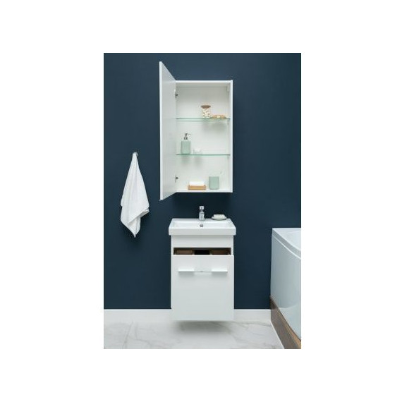 Зеркало-шкаф Aquanet Августа 50 см 210007, белый - фото 6