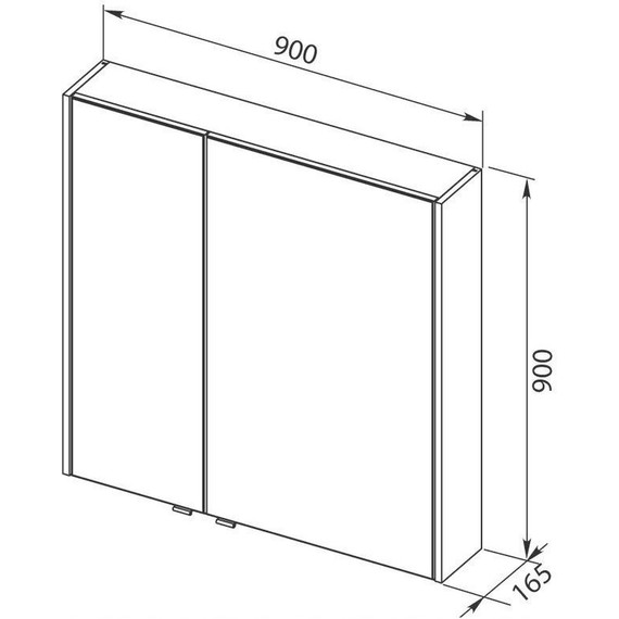 Зеркало-шкаф Aquanet Августа 90 см 210013, белый - фото 5