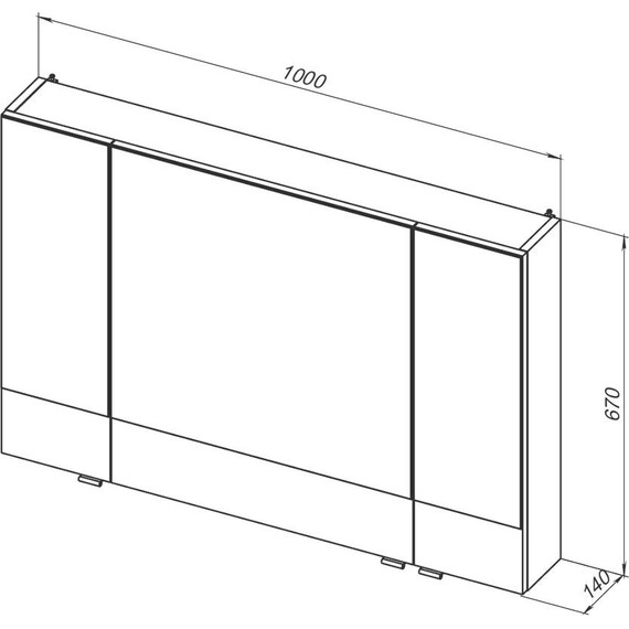 Зеркало-шкаф Aquanet Нота 100 см 165372, белый - фото 10