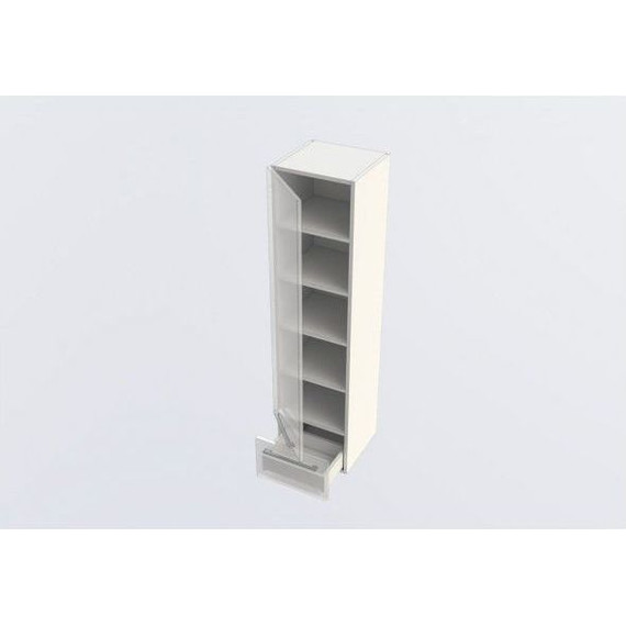 Пенал подвесной Aquanet Нота 40 см 165407, белый - фото 6