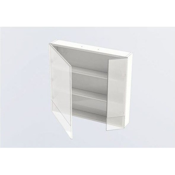 Зеркало-шкаф Aquanet Нота 75 см 165130, белый - фото 4