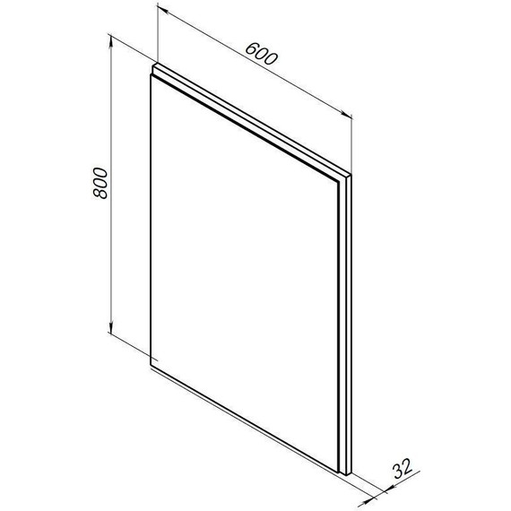 Зеркало Aquanet Nova Lite 60 см 242621, дуб рошелье - фото 6