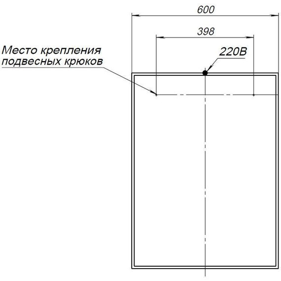 Зеркало Aquanet Nova Lite 60 см 242621, дуб рошелье - фото 7