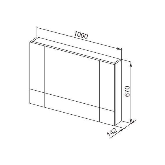 Зеркало-шкаф Aquanet Верона 100 см 175383, белый - фото 5