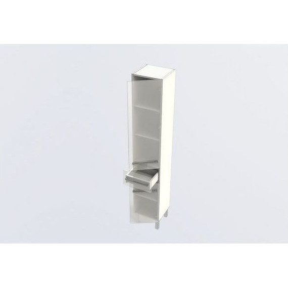 Пенал напольный Aquanet Верона 35 см 178970, белый - фото 4