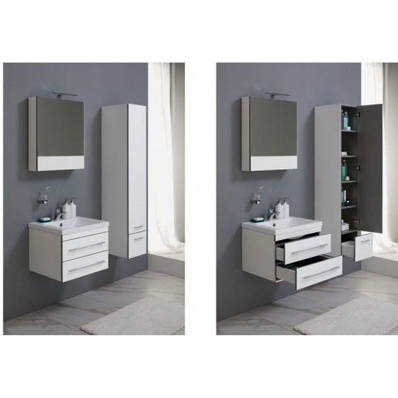 Зеркало-шкаф Aquanet Верона 58 см 175344, белый - фото 7