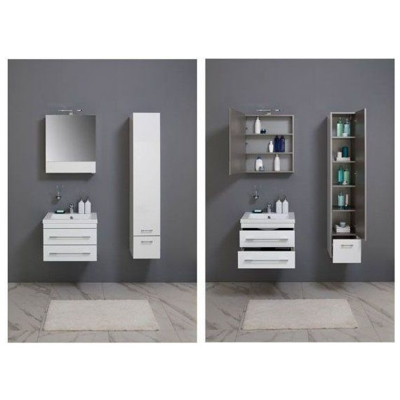 Зеркало-шкаф Aquanet Верона 58 см 175344, белый - фото 8