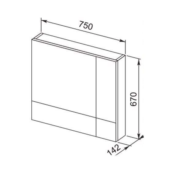 Зеркало-шкаф Aquanet Верона 75 см 175381, белый - фото 7