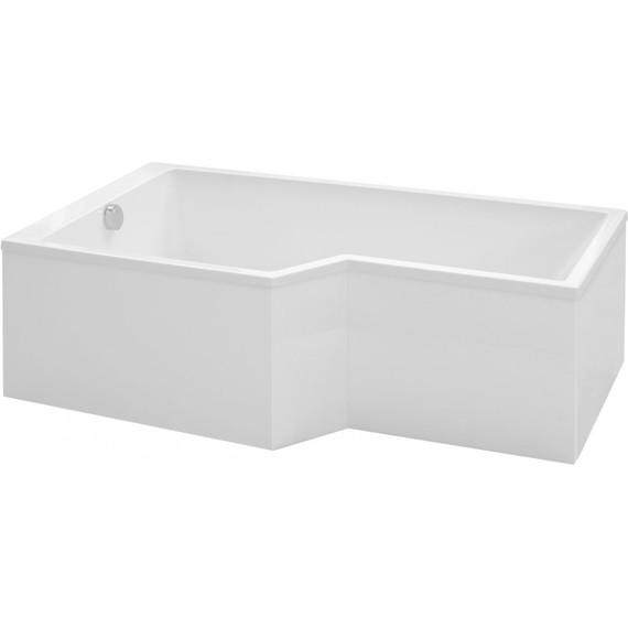 Ванна акриловая Jacob Delafon Bain Douche Neo 160х90 см L E6D000L-00 с ножками, Размер - мм: 1600х900 - фото 