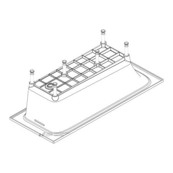 Ванна акриловая Jacob Delafon Elite 170х70 см E6D030RU-00 с ножками, Размер - мм: 1700х700 - фото, картинка 6 Ванна акриловая Jacob Delafon Elite 170х70 см E6D030RU-00 с ножками, Размер - мм: 1700х700 - фото 6
