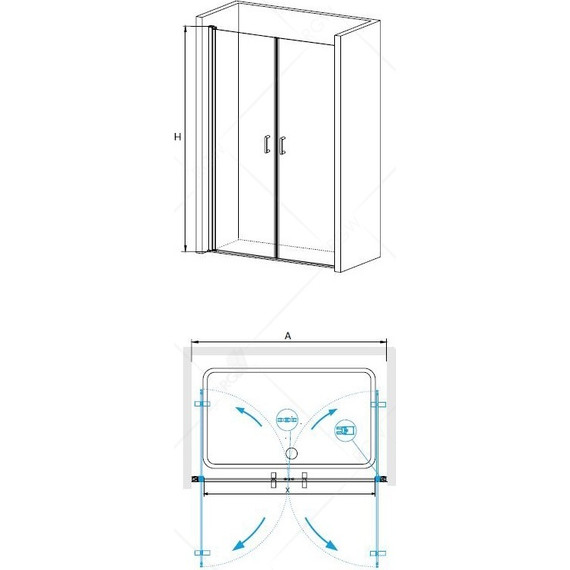 Душевая дверь RGW LE-06 120 см 06120612-11, хром/прозрачное - фото 3