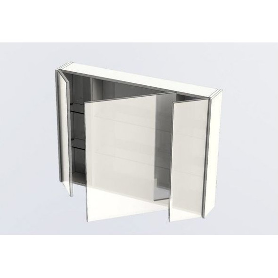 Зеркало-шкаф Aquanet Латина 100 см 179636, белый - фото 8