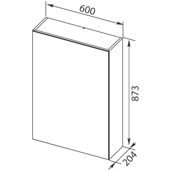 Зеркало-шкаф Aquanet Нью-Йорк 60 см 203951, орех - фото 9