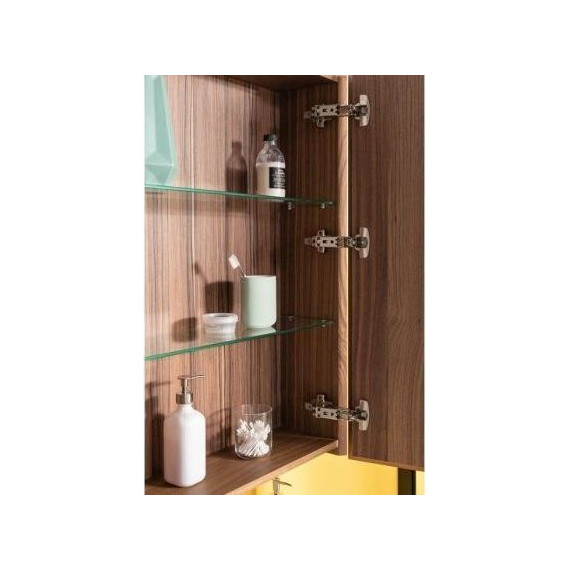 Зеркало-шкаф Aquanet Нью-Йорк 60 см 203951, орех - фото 6