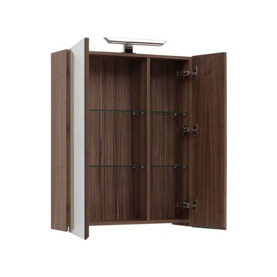 Зеркало-шкаф Aquanet Нью-Йорк 70 см 203952, орех - фото 4