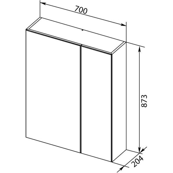Зеркало-шкаф Aquanet Йорк 70 см 202088, белый - фото 7
