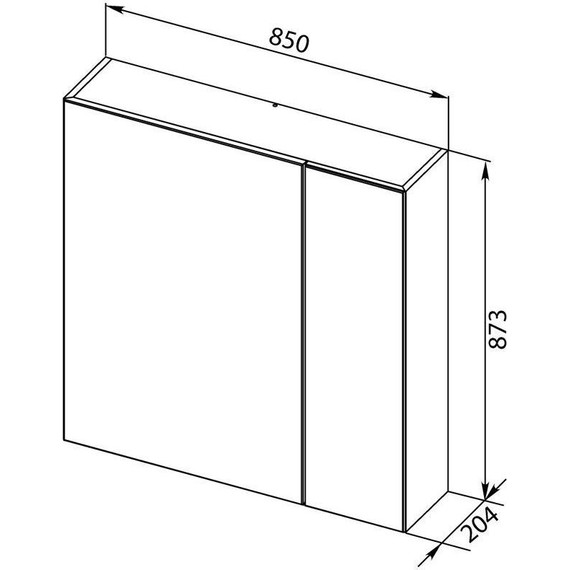 Зеркало-шкаф Aquanet Йорк 85 см 202089, белый - фото 8