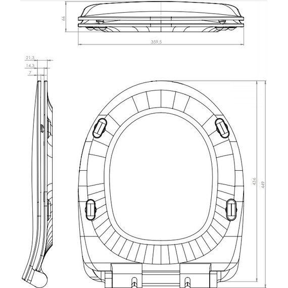 Сиденье с крышкой для унитаза Cersanit Delfi микролифт DS-DELFI-S-DL-E - фото 2