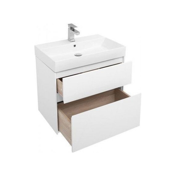 Тумба подвесная с раковиной Aquanet Бруклин 70 см 203959, белый - фото, картинка 4 Тумба подвесная с раковиной Aquanet Бруклин 70 см 203959, белый - фото 4