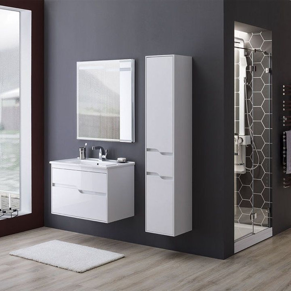 Тумба подвесная с раковиной Aquanet Модена 85 см 196965, белый - фото, картинка 12 Тумба подвесная с раковиной Aquanet Модена 85 см 196965, белый - фото 12