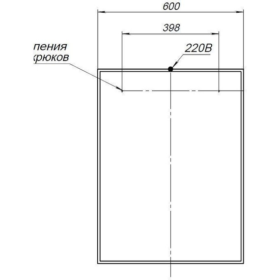 Зеркало Aquanet Nova Lite 60 см 242620, белый - фото 7