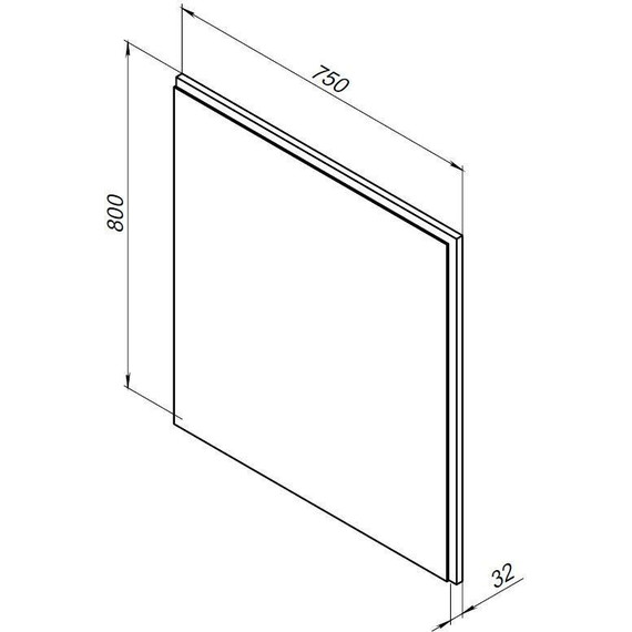 Зеркало Aquanet Nova Lite 75 см 242258, дуб рошелье - фото 10